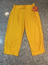 Vintage Jams World Women  s Rayon Pants Size Medium NWT Sunflower
