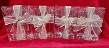 12 NEW Vintage Pier One Photo Holders Wire Hearts with "Ice Cube" Base 4.5"