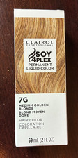 Clairol Soy4PLEX Permanent Hair Color 2 oz Medium Golden Blonde 7G NEW