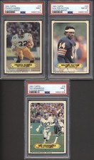 1983 Topps Stickers Football 6 CARD GROUP PSA 9 8 7 incl. Payton/Bradshaw/Harris