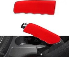 Waved Anti-slip Silicone Handbrake Cover Universal Brake Handle Gr Color Red