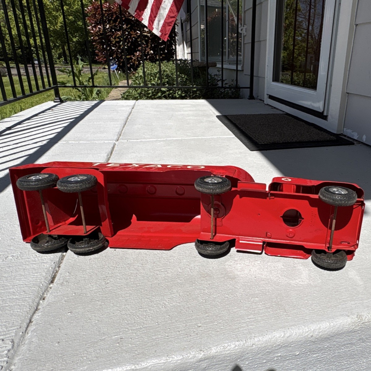 Texaco Vintage Red Toy Tanker Truck Gas & Oil Advertising
