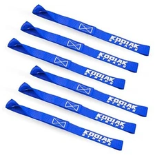 Soft Loop Tie Down Straps - 1 x 12 inches- 4,500 lb Load Capacity 1" x 12" blue