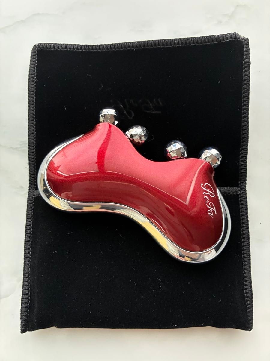 MTG ReFa CAXA M1 Pearl Red Face Roller Facial Massager Beauty Care