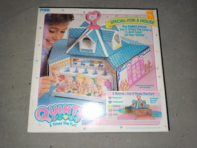 QUINTS Dollhouse Special-For-5 House Mint in Box OVP Vintage TYCO Toys 1989 MISB