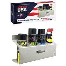 Pit Posse made in USA 4 Bottle Aerosol Oil Rack Caddie Caddy Holder Trailer