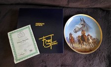 LIMITED SIGNED FRED STONE HORSE RACING LEGENDS COLLECTOR PLATE ~ DANCE SMARTLY