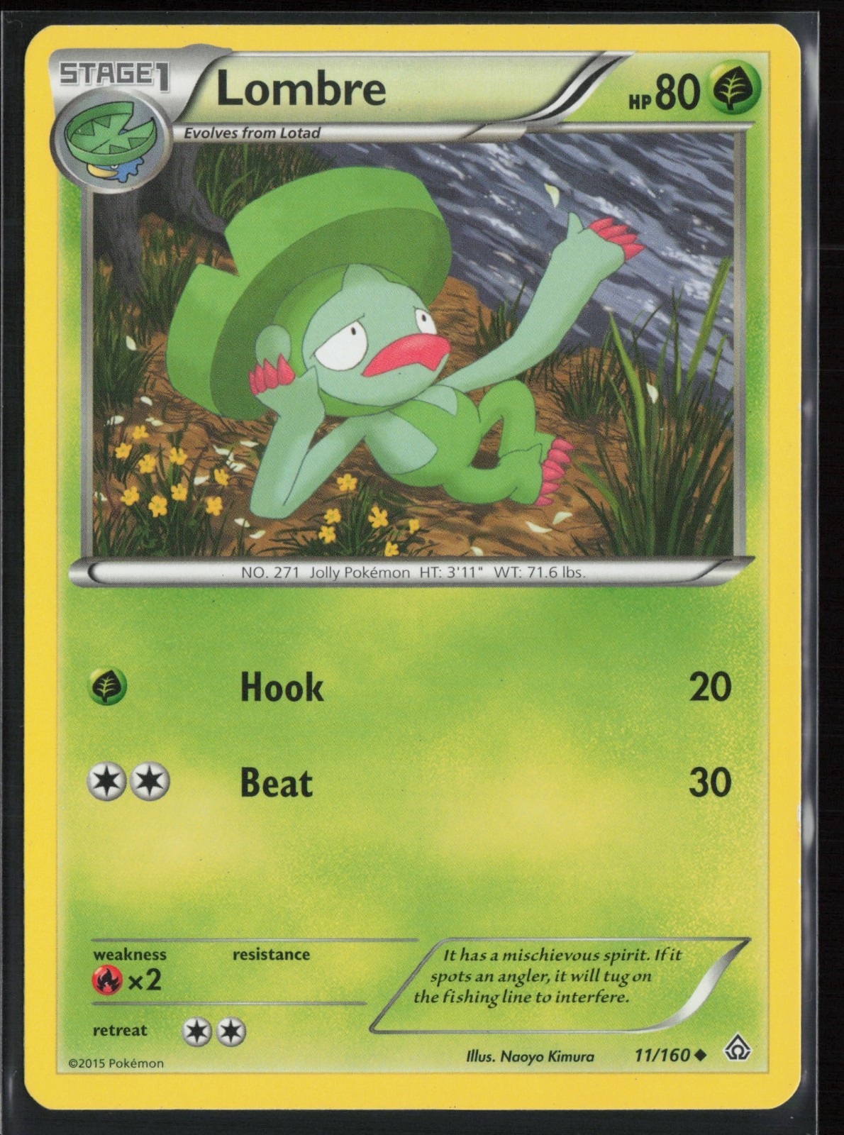 Lombre 11/160 - Primal Clash PTCG - LP
