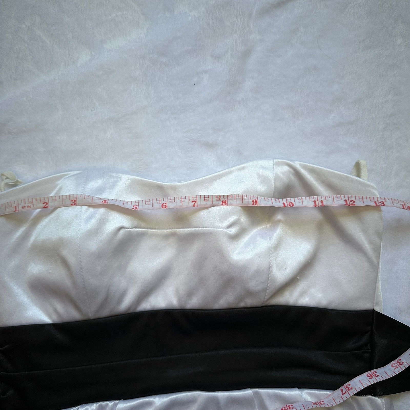 Ruby Rox black and white strapless mini dress Y2K… - image 4