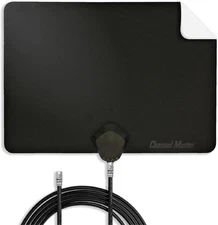 Flatenna -Indoor Digital HDTV Antenna 12' Coaxial Cable Superior Reception Range