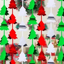 Mega-L 4 Pack Christmas Foil Fringe Curtains Christmas Party Decorations 3.3 ...