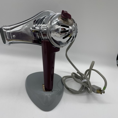 Vintage K-M #11-503A 275W Chrome Hair Dryer w/ Stand Heat & Cool Tested Working - Picture 1 of 15