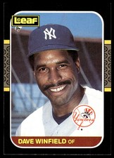 Dave Winfield 1987 Leaf #70 New York Yankees MLB READ FREE SHIPPING AutographDen