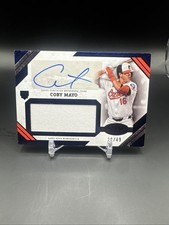 Coby Mayo 2025 Topps Tier One On Card Auto Game Used Patch /49 Orioles 