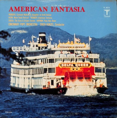 Cincinnati Pops Orchestra - American Fantasia LP Record 1978 Turnabout