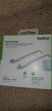 Belkin Cavo Intrecciato Da USB-C A Lightning (Cavo Di Ricarica Rapida Per Iphone 14 O Versioni Precedenti), Boost Charge Cavo USB-C Per Iphone Certificato Mfi (1 M, Bianco)-image