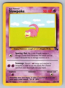 Slowpoke 55/62 Fossil Common Unlimited - Wizards of the Coast 1999
