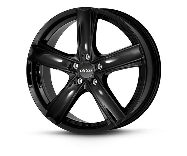 1X Oxxo Wheels Novel BLACK-5 Schwarz 7.5Jx18 5X112 ET48-image