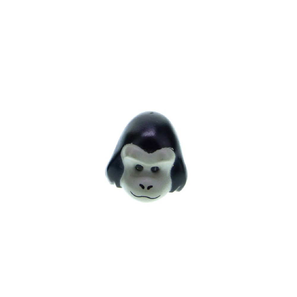 1X Lego Mask Minifigures Series 3 Black Gray Gorilla Costume Col048 93228pb01