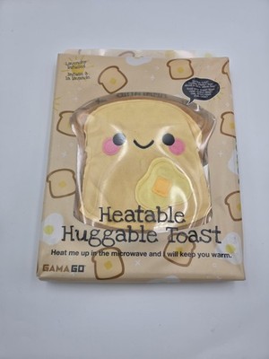 GAMA GO Heatable Huggable Toast Plush Lavender Infused Microwave Heating Pad