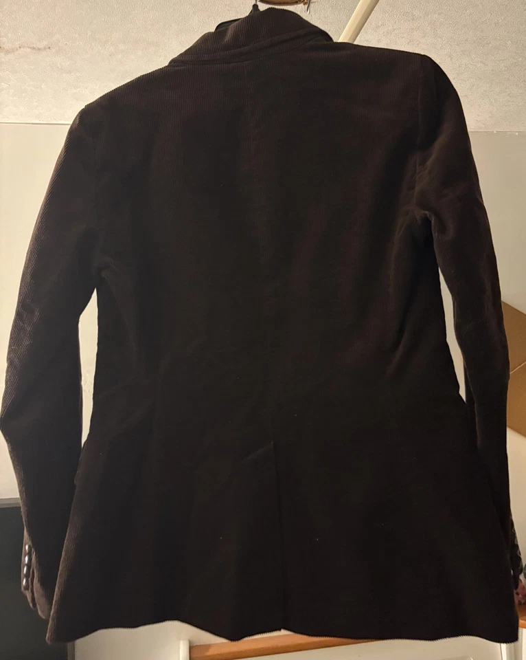 NUEVO BLAZER J CREW PANA MARRÓN OSCURO TALLA 6 RARO Foto 3 de 4