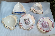 Konvolut antiker Aschenbecher, vor 1945, D.R.G.M., Kurmark etc., gut erhalten