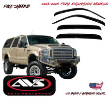 2003-2005 Ford Excursion Avs Window Vent Visors Rain Dust Guard Deflector 4pc. 2003-2005 Ford Excursion Avs Window Vent Visors Rain Dust Guard Deflector 4pc.