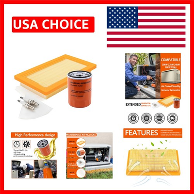 #ad Complete Service Kit for Generac Standby Generators Oil amp; Air Filters Included $28.79