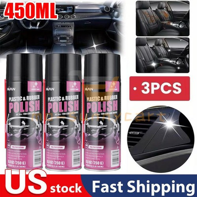 #ad 3PCS Polishing Cleaner Car Interior Car Interior Detailer and Cleaner 450ml USA $21.86