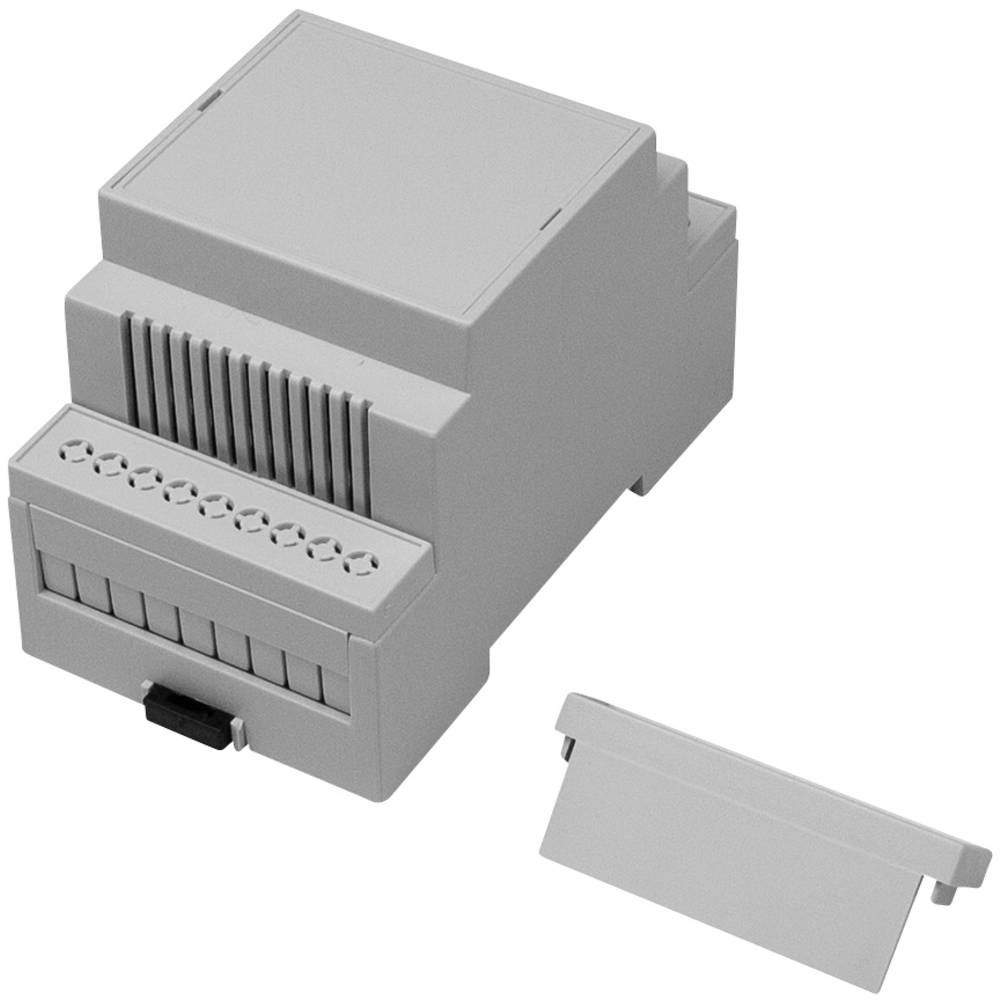 Boîtier pour rail Camdenboss CNMB-3V-KIT-CON en polycarbonate gris 90x53x58 mm