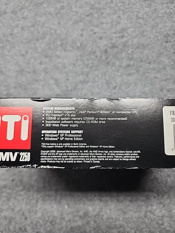 NEW ATI FireMV 2250 X1 256MB DDR2 PCIe Video Graphics Card NIB - Image 3 of 4