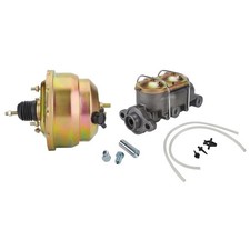 Dual 8 Inch Brake Booster Master Cylinder Combo 1 Inch Bore