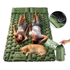 Isomatte selbstaufblasend Ultraleichte Camping Luftmatratze 2 Personen Fußpumpe