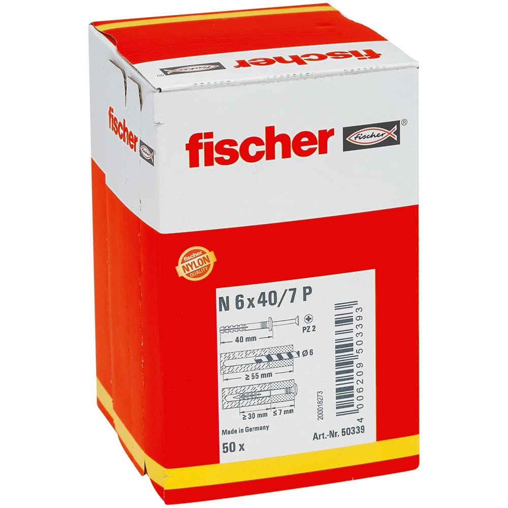 Cheville à frapper 6x40/7 P pour fixer sans visser vos profilés et tasseaux