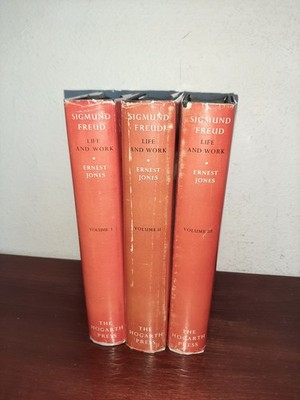 Sigmund Freud Life and Work Hardcover Ernest Jones 3 Volumes Hogarth Press