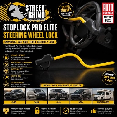 Stoplock Pro Elite Steering Security Wheel Lock For Toyota Cresta