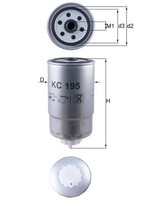Kraftstofffilter Knecht KC 195 FÜR Alfa Romeo CitroËN Passend FÜR Fiat LDV