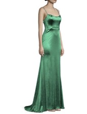 IEENA for Mac Duggal 12428 Satin Sleeveless Gown Color Emerald Green Diamond 0 S