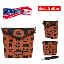 Loungefly Jack-o'-Lantern Glow Crossbody Bag - Figural Pumpkin Crossbody Bag