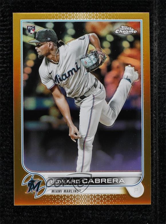 2022 Topps Chrome Gold Refractor /50 Edward Cabrera #64 Rookie RC