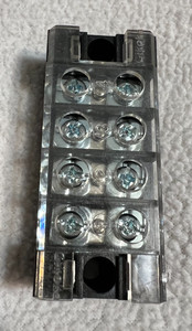 NEW Ham Radio 4 position Double Row Terminal Block Barrier Strip black