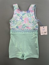 More Than Magic Teal Floral Gymnastics Leotard Size 4T Toddler NEW NWT NEWW