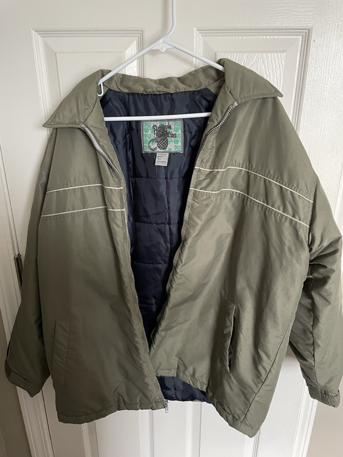 Pineapple Connection Bomber Style Jacket Olive – … - image 1