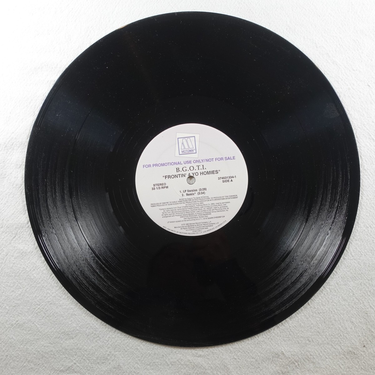 Bgoti Frontin' 4 Yo Homies PROMO SINGLE Vinyl Record Album | eBay