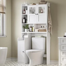 Over The Toilet Storage Cabinet, Home Space-Saving Toilet Rack for Bathroom