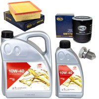 MotoröL Filter Set 10W-40 6 Liter + ÖLablassschraube FüR Audi A4 2.8 8E2 8E5
