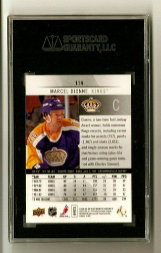 Marcel Dionne 2012-13 SP Authentic #114 Signed Auto Certified SGC A LA Kings HOF - 第 2/2 張圖片