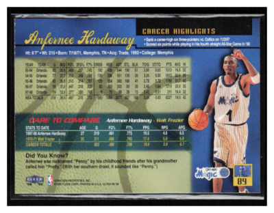 1998 Ultra #89 Anfernee Hardaway | eBay