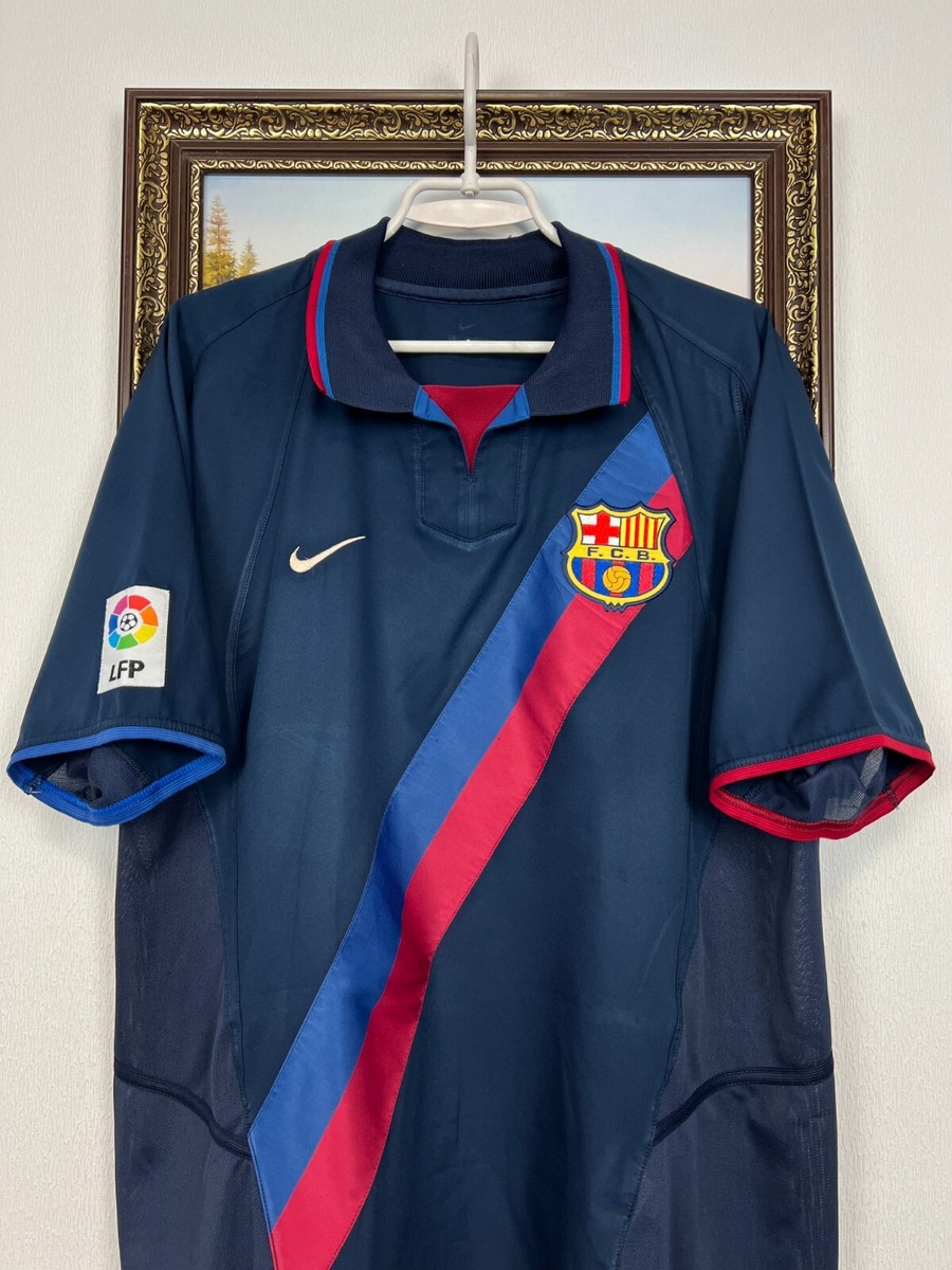 FC Barcelona Nike 2002-2003 away ユニフォーム Barcelona Away football shirt 2002 Soccer Nike Jersey Mens Trikot
