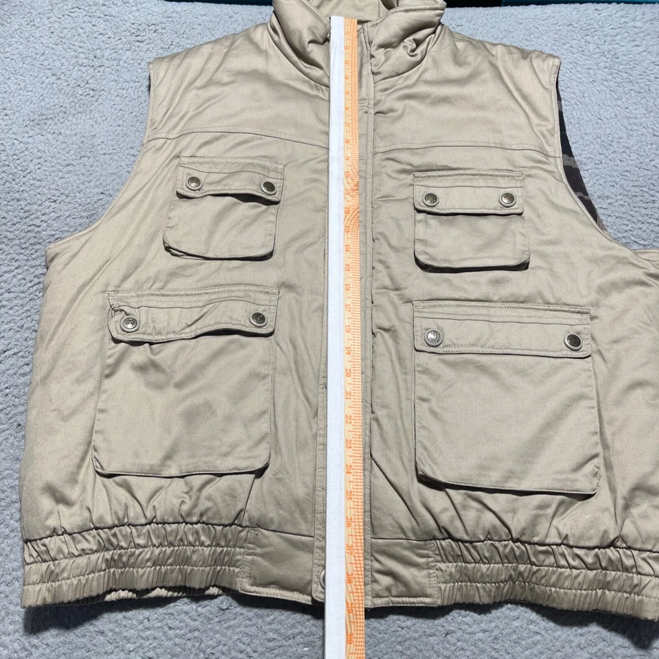 Field & Stream Gordon & Ferguson Vest Mens 3XL Tan Hunting Fishing Snaps Vintage - Image 4 of 4